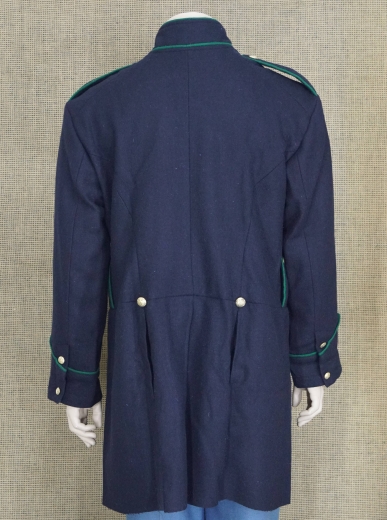 US Frock Coat dunkelbau / grne Wollpaspelierung, 1 reihig, 9 US Adler Knpfe