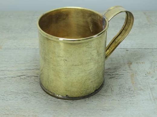 Tasse klein, ca. 300 ml, Messing, ca. 7,5 cm x 7,5 cm