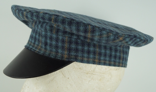 Forage Cap blau/braun kariert